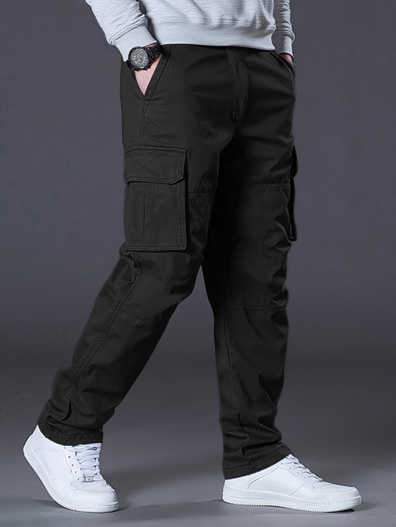 VELORA Men’s Multi‑Pocket Cargo Pants