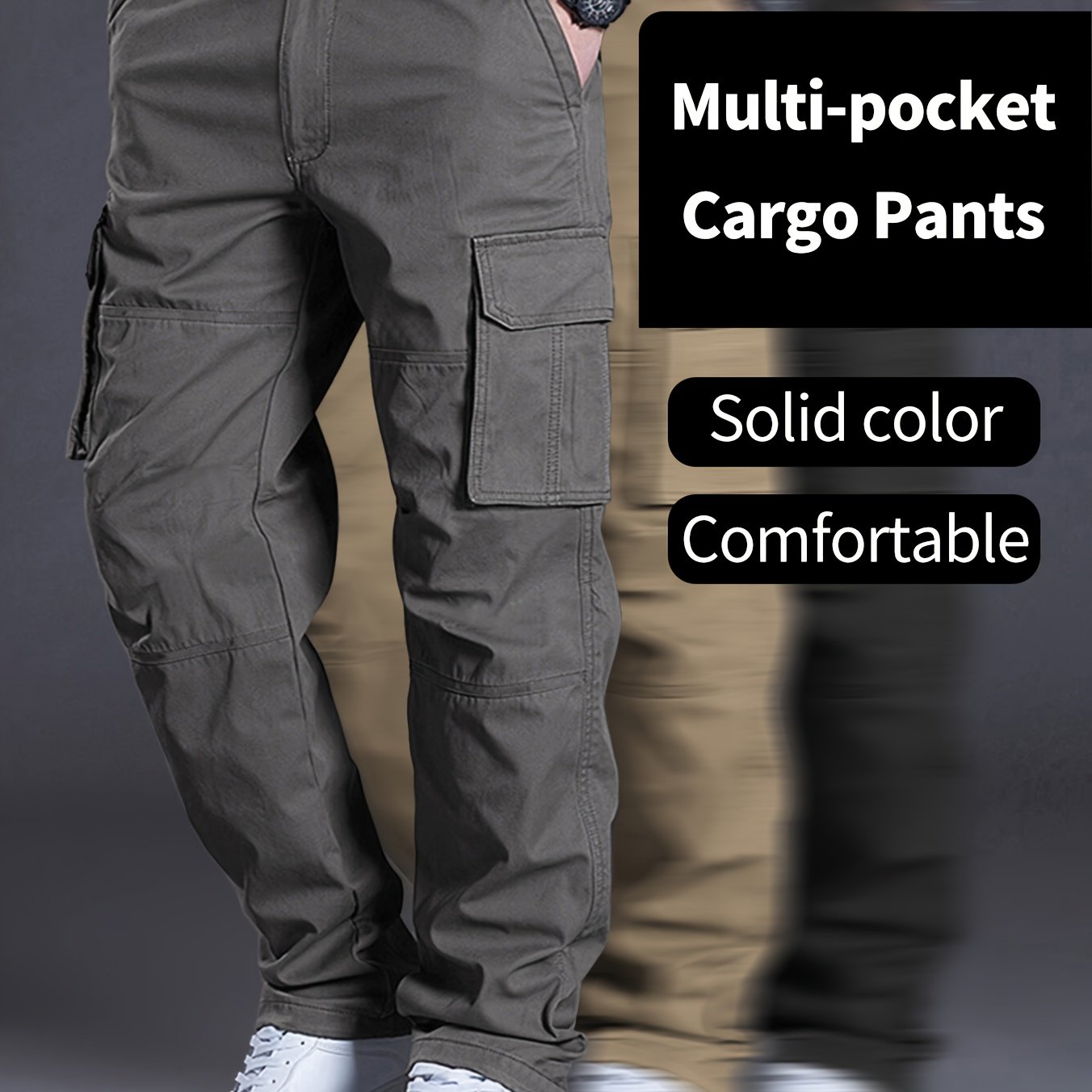 VELORA Men’s Multi‑Pocket Cargo Pants