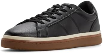 VELORA Men’s Black Leather Lace Up Sneaker