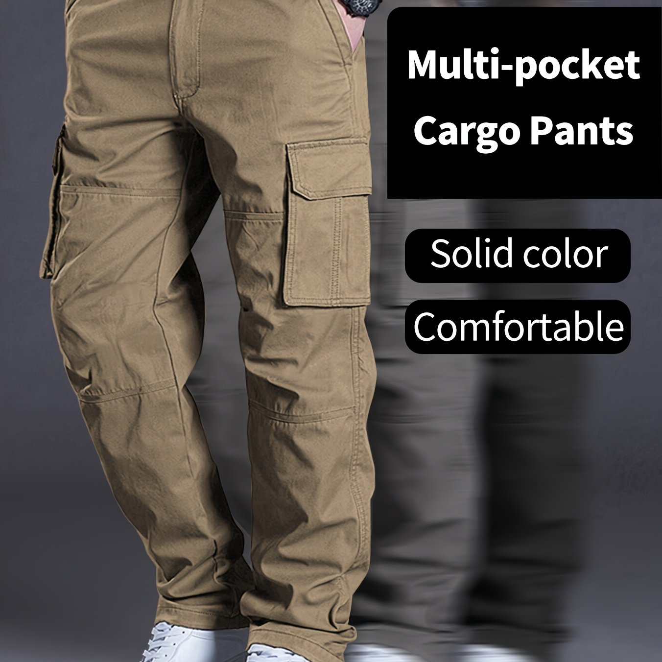 VELORA Men’s Multi‑Pocket Cargo Pants
